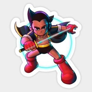Cyber Samurai Atom Sticker